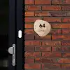 Holzmaserung - Modern Naambord Organisch middel -sfeer1