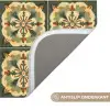 Ornament - Patroon - Groen WCmat klein 1009 -USP_AntislipNL
