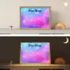 Sterren - Roze - Blauw Light Box met batterij (Wandlamp kind) middel -sfeer3_kind