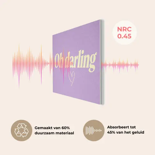 Oh darling - Hart - Paars PET vilt klein -USP_NL
