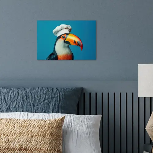Toekan - Papegaai - Vogel - Koksmuts poster papier klein -sfeer2
