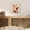 Bloemen - Blaadjes - Minimalistisch - Roze aluminium wit klein -sfeer3