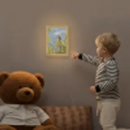 Uil - Oehoe - Bomen - Natuur Light Box met kabel (Kinderlampje) klein -sfeer4a_kind