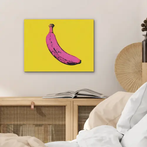 Banaan - Grafisch - Geel PET vilt klein -sfeer3