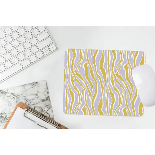 Zebra - Modern - Meerkleurig muismat rubber klein 262 -witbureau