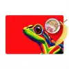 Kikker - Kleurrijk - Strepen - Ogen Placemat vinyl groot -zzzproduct_Kitchenyeah-website