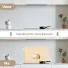 Alpaca - Egel - Bruin - Knuffelen keuken achterwand spatscherm klein -voor_na_NL