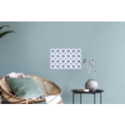 Modern - Patroon - Blauw - Roze Muursticker klein 286 -plant