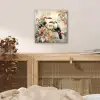 Toekan - Vogels - Bloemen - Tak aluminium wit klein -sfeer3