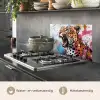 Abstract - Luipaard - Kleurrijk keuken achterwand spatscherm klein -usp_NL