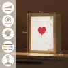 Ballon - Rood - Hart Light Box met kabel (Wandlamp) klein -USP_websiteoverzichtNL