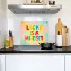 Quote - Lucky - Regenboogkleuren Inductie beschemer met haakjes middel -sfeer2
