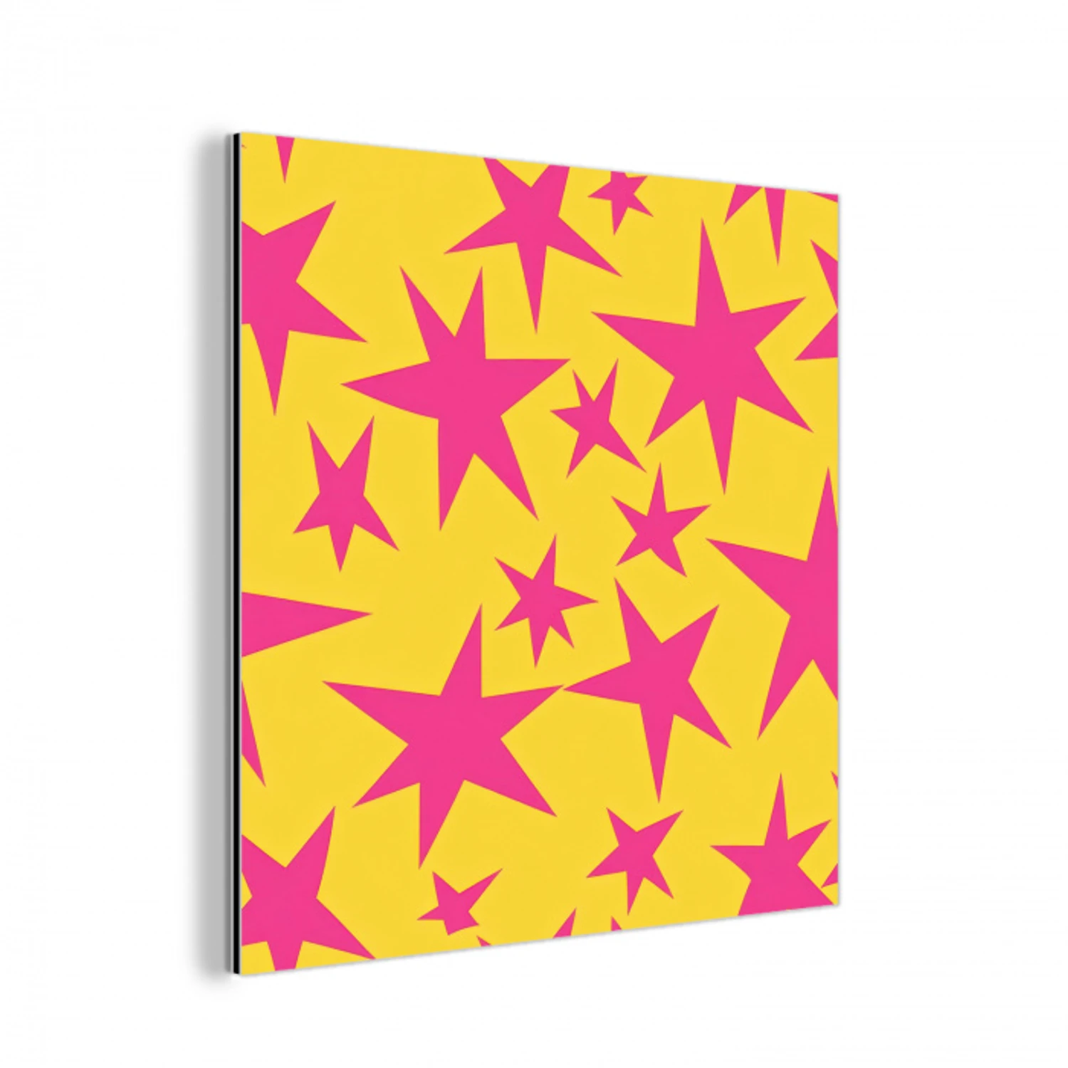 Sterren - Patroon - Roze - Geel aluminium wit klein 46 -3d