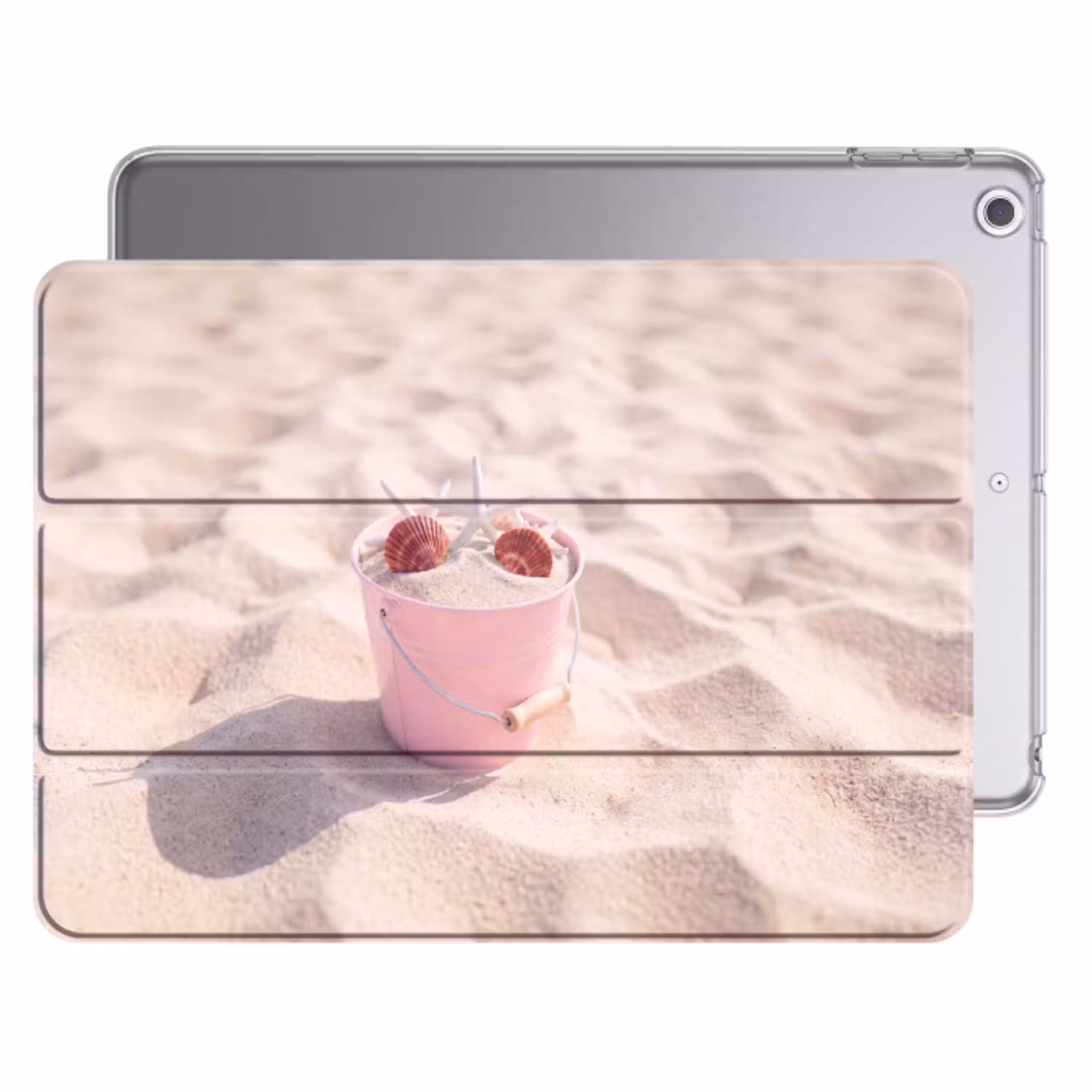 Strand - Schelpen - Zomer - Roze - Decoratie Apple iPad 2017 middel -threedimensional_3d_global
