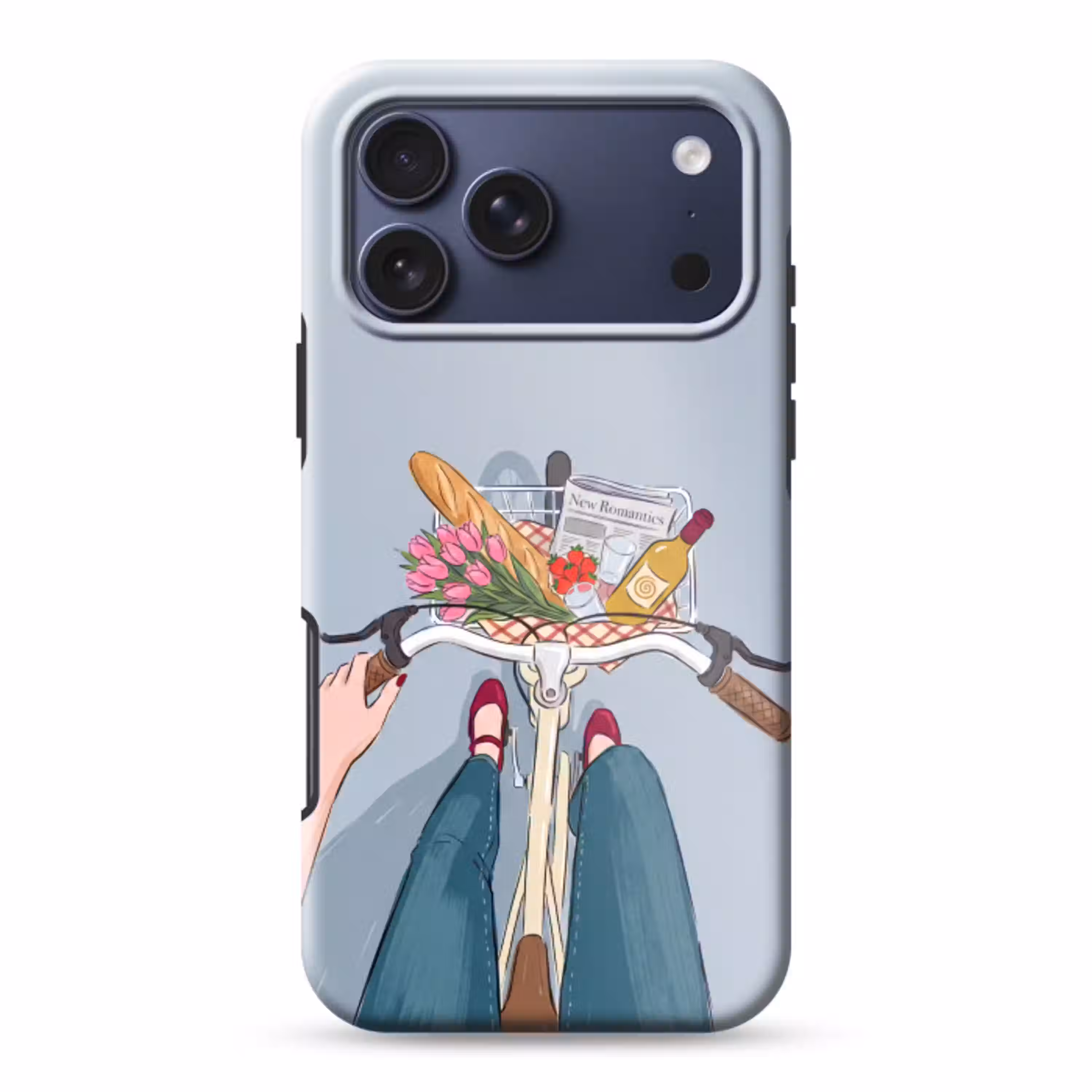 Fiets - Picknick - Zomer - Illustratie Toughcase MagSafe Apple iPhone 17 Pro Max klein -3d