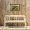 Doorkijk - Toscane - Uitzicht - Landschap - Zomer Tuinposter op houten frame 2 cm dik klein -sfeer4