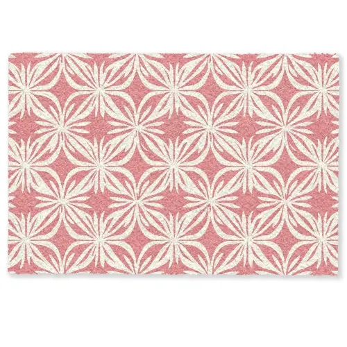 Roze - Bloemenmotief - Wit - Modern Deurmat klein 898 -zkaufland3d