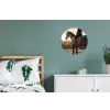 Harmonie - Ruiter - Zon Wandcirkel aluminium klein -slaapkamer