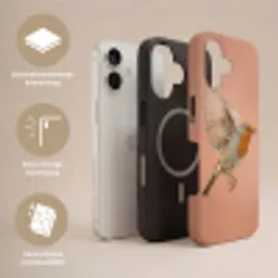 Roodborst - Natuur - Roze Toughcase MagSafe Apple iPhone 17 klein -USP_Lagen_NL