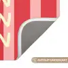 Strepen - Rood - Try again Badmat klein -USP_AntislipNL