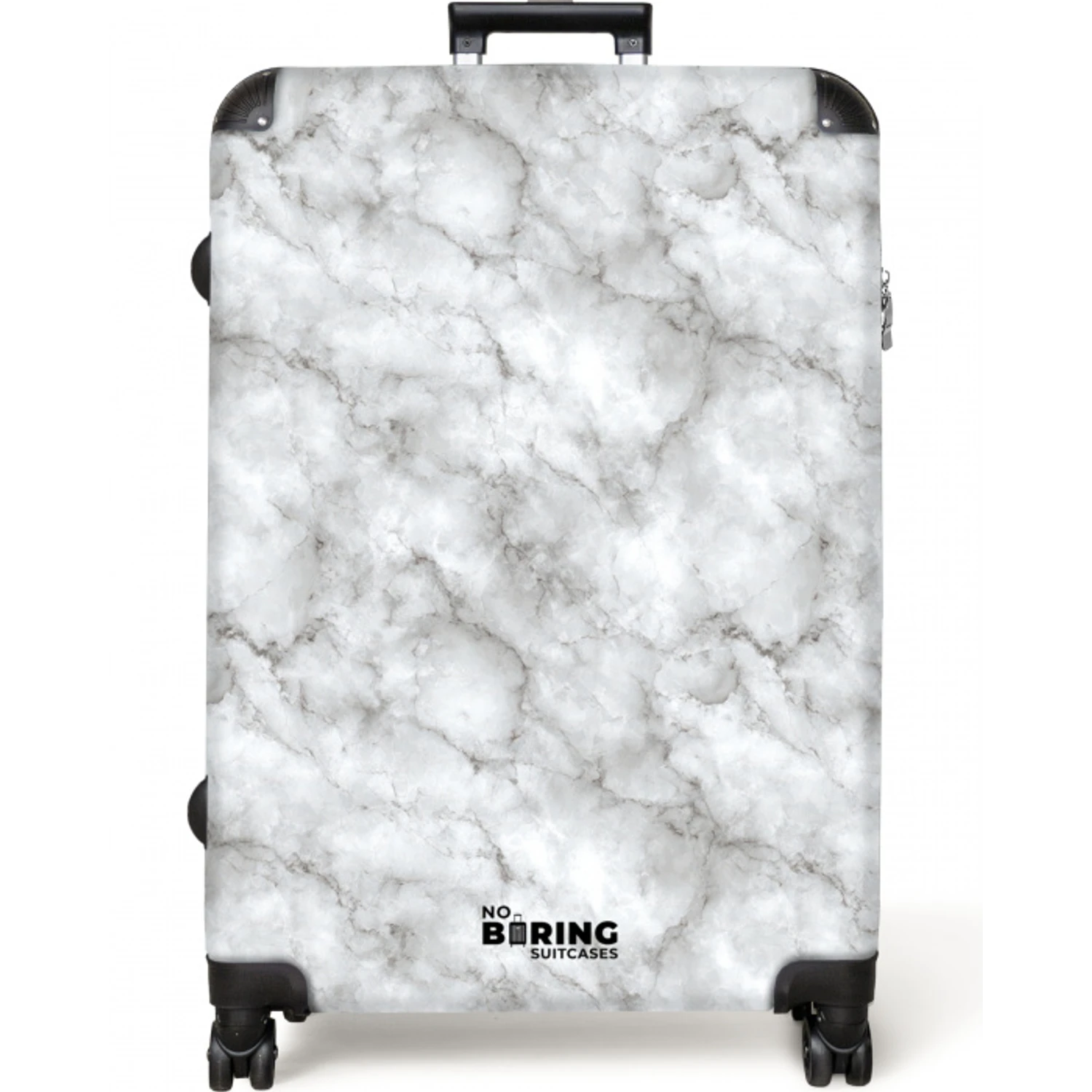 Grijs - Marmer - Klassiek - Aders NBS - Large koffer - Volwassenen Unisex groot -zzzzzzzzkaufland2
