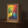 Boom - Kleurrijk - Modern - Abstract Light Box met kabel (Tafellamp) klein -z3d_website