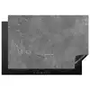 Beton - Grijs - Abstract - Betonlook Inductie beschermer vinyl 3mm klein -3d