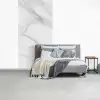 Marmer - Structuur - Wit - Grijs - Steen - Marmerlook fotobehang vinyl groot -slaapkamer