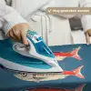 Vissen - Rood - Blauw Wandkleed katoen klein -sfeer9