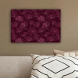 Bloemen - Patroon - Bordeauxrood canvas 2cm klein 34 -sfeer3