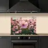 Bloemen - Paars - Wazig keuken achterwand spatscherm klein -sfeer1