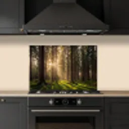 Bos - Gras - Zonlicht keuken achterwand spatscherm klein -sfeer1