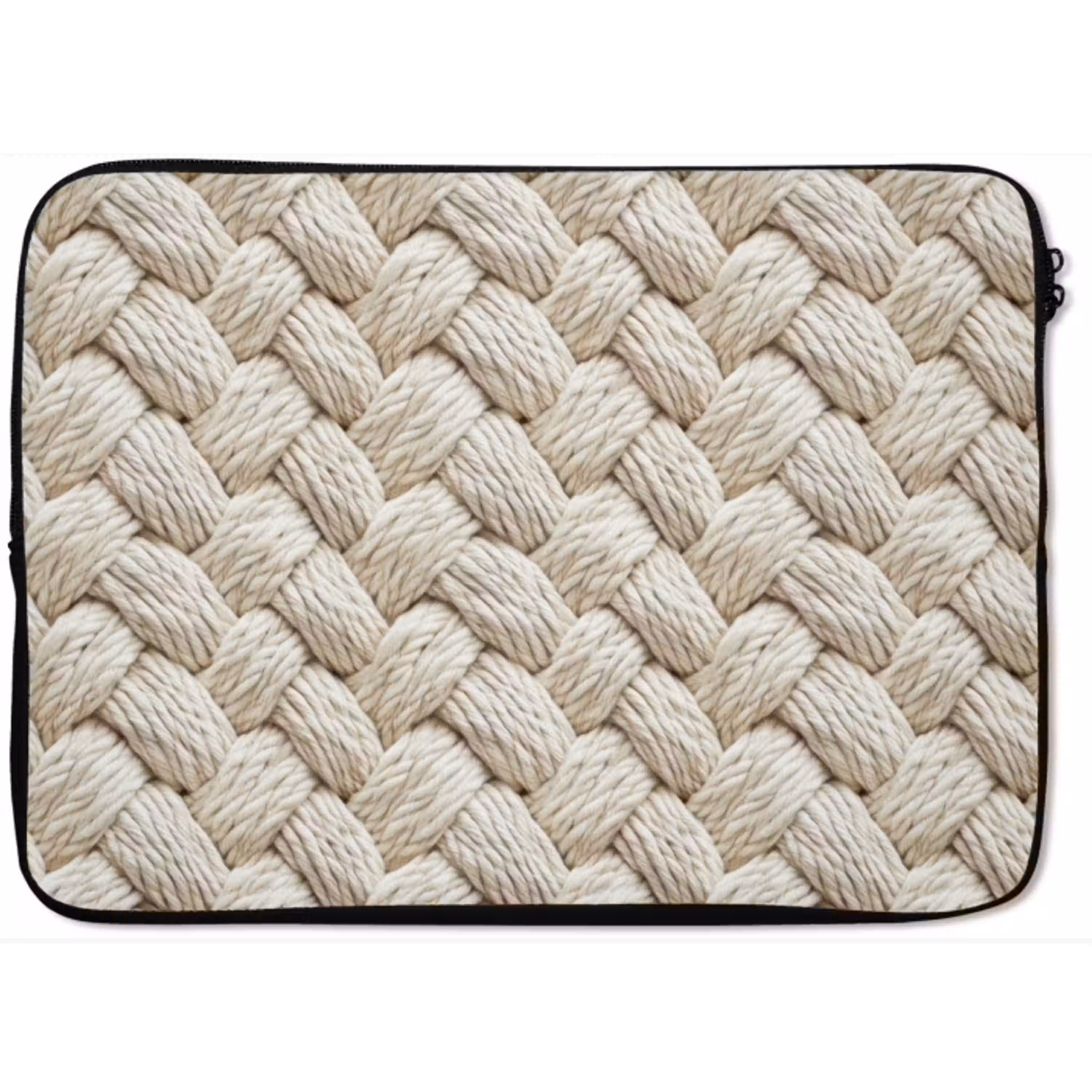 Touw - Gebreid - Beige laptophoes neopreen klein 279 -zkaufland3dotto