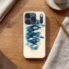 Vissen - Minimalistisch - Blauw Telefoonhoesje iPhone 17 Pro klein -sfeer1