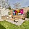 Street Art - Bloemen - Mix Tuinposter op houten frame 2 cm dik xxl -sfeer2