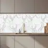 Marmer - Zuiver - Grijs - Aders keuken achterwand 2 middel 871 zz_3dshopping