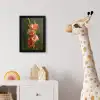Bloem - Gladiolen - Zalmroze fotolijst zwart zonder passe partout klein -usfeer4_kinderkamer