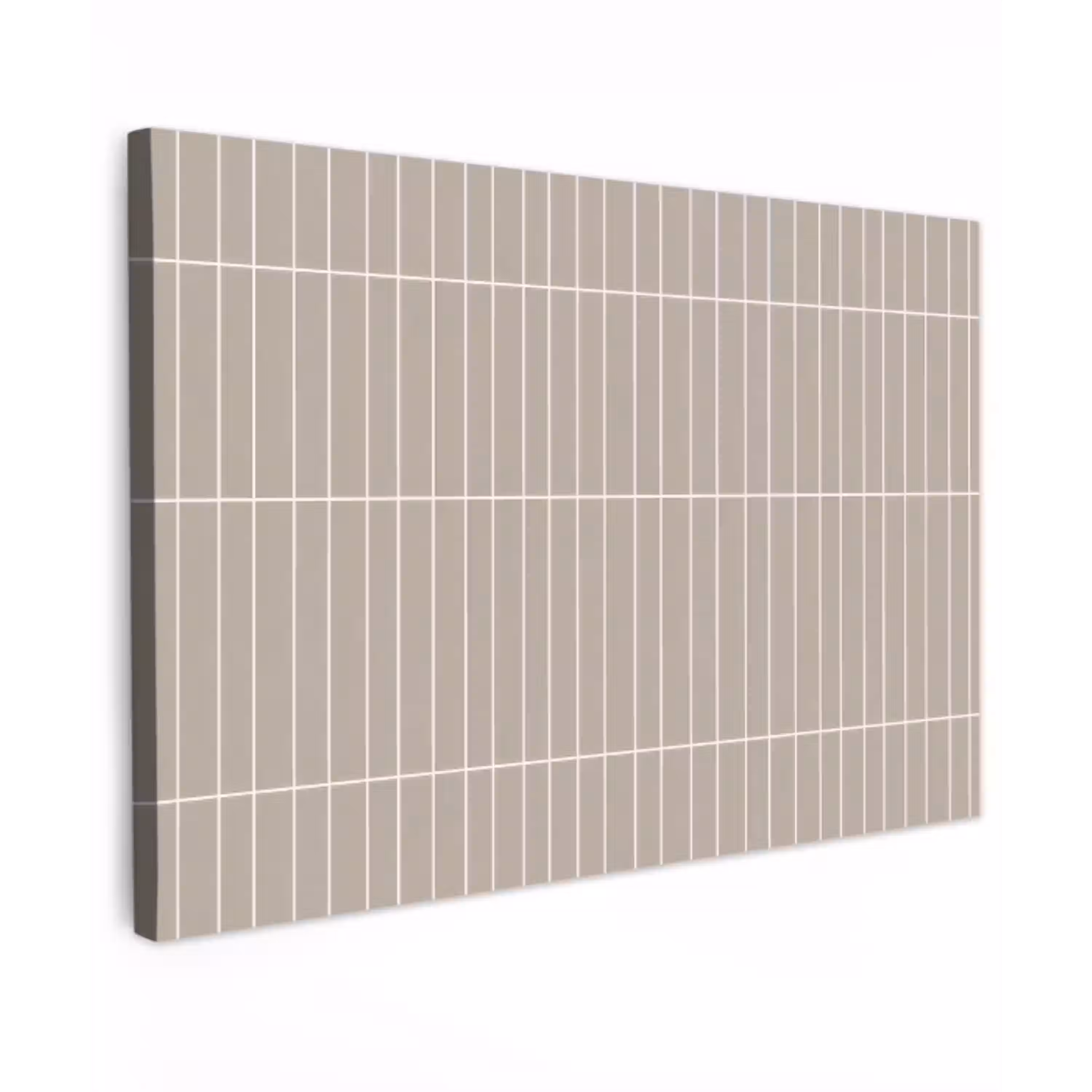 Verticaal - Wandtegel - Licht Beige Tuinposter op houten frame 2 cm dik klein 845 -3d