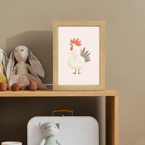Kip - Boerderij - Dieren Light Box met kabel klein -sfeer2_kind