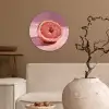 Grapefruit - Roze - Disco - Shiny Wandcirkel plexiglas klein -sfeer1