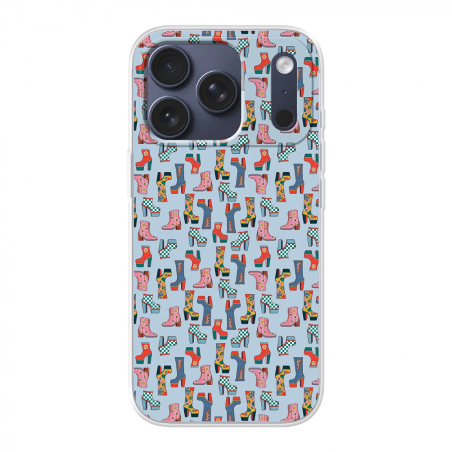 Laarzen - Patroon - Disco Telefoonhoesje iPhone 17 Pro klein 878 -3d