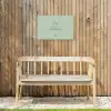 Ons Stekkie met Hart Tuinposter op houten frame 2 cm dik klein -sfeer4