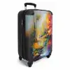 Landschap - Olieverf - Rivier - Kleurrijk NBS - Handbagage koffer - Kinderen Unisex middel -productfoto_3d