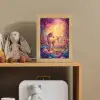 Paard - Hert - Sprookjesbos - Paars Light Box met kabel klein -sfeer2_kind