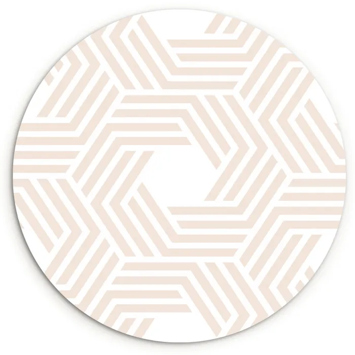 Abstract - Patronen - Design Wandcirkel kunststof plaat 5mm dik klein 188 -3d