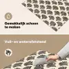 Waaiers - Botanisch - Zwart - Beige Inductie beschemer met haakjes klein 777 -ky-schoon-nl