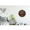 Bruin - Zomer - Quote - Drinken Wandcirkel aluminium klein -kinderkamer