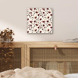 Bloemen - Botanisch - Bordeaux aluminium wit klein 46 -sfeer3