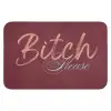 Bitch please - Rood - Blauw Badmat klein -3d