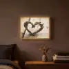 Hart - Hout - Natuur - Takken - Bruin Light Box met batterij (Wandlamp) middel -sfeer4